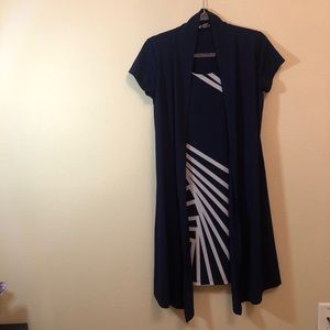 Blue and White Dress